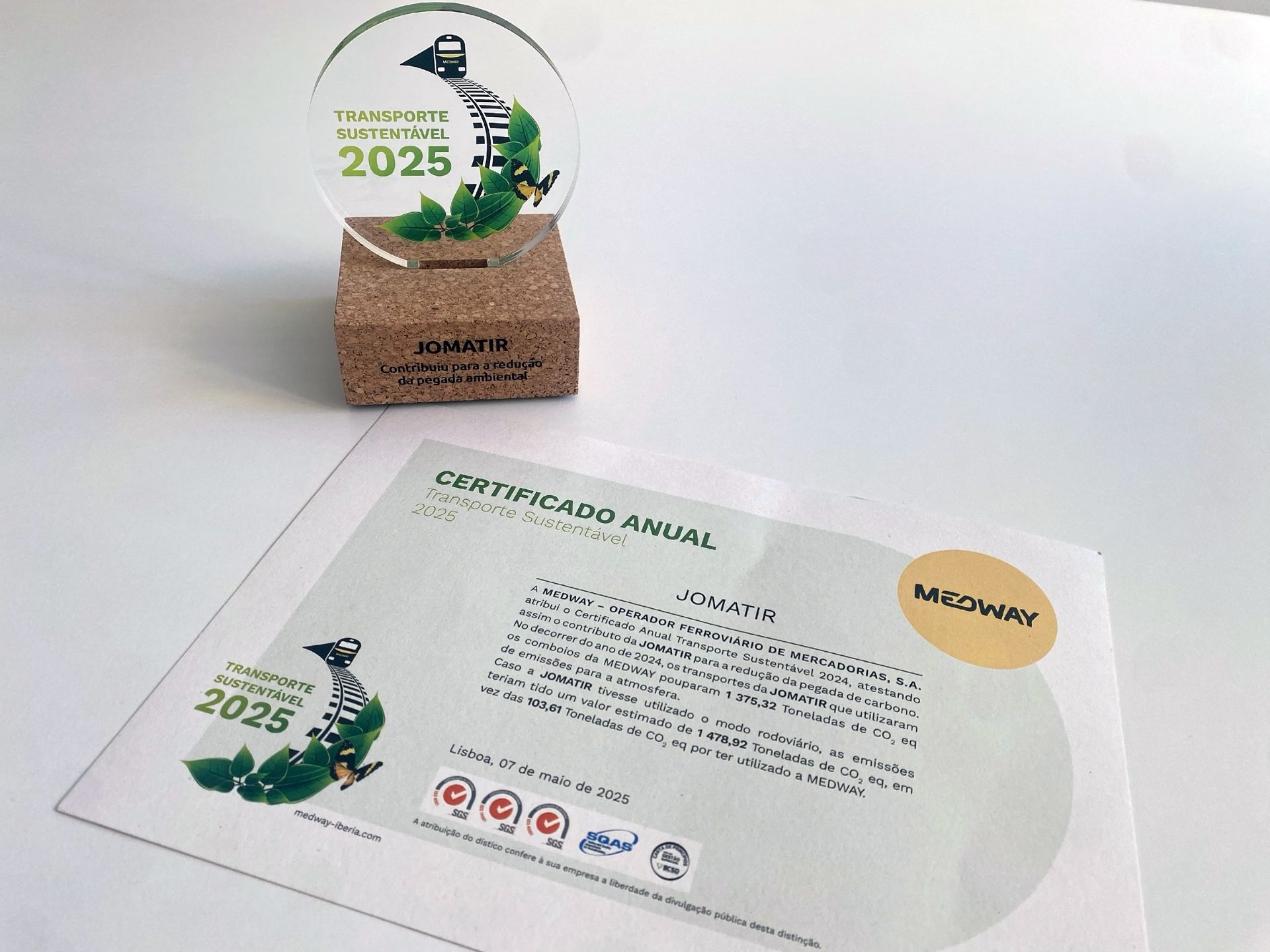 🚆 Sustentabilidade sobre carris: JOMATIR distinguida pelo transporte ambientalmente responsável 🌿 4 1747737862174